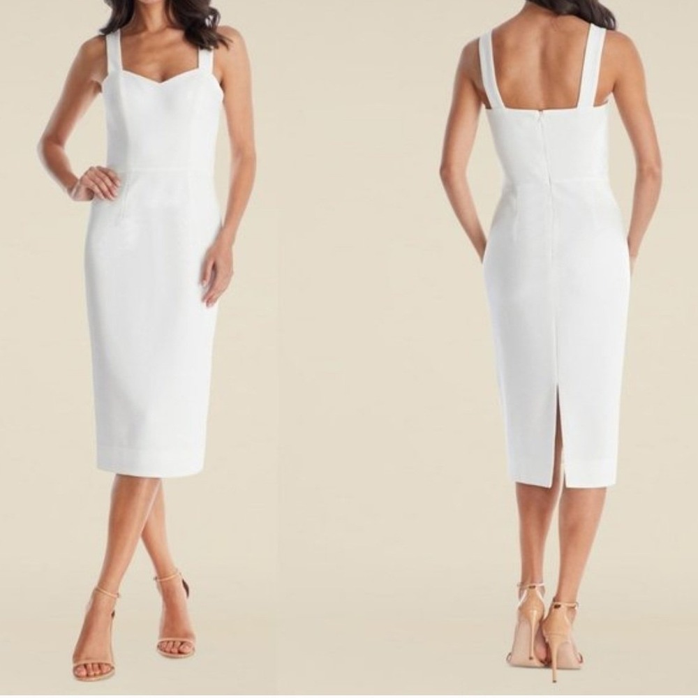 Dress The Population Nicole Dress Size Large White NWT